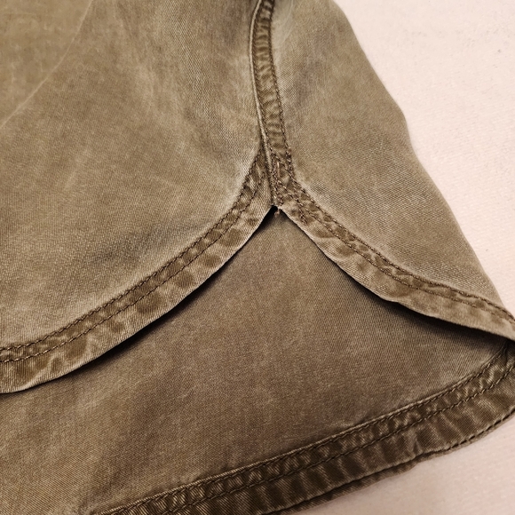 Express Army Green Utility Mini Dress S - Picture 12 of 12